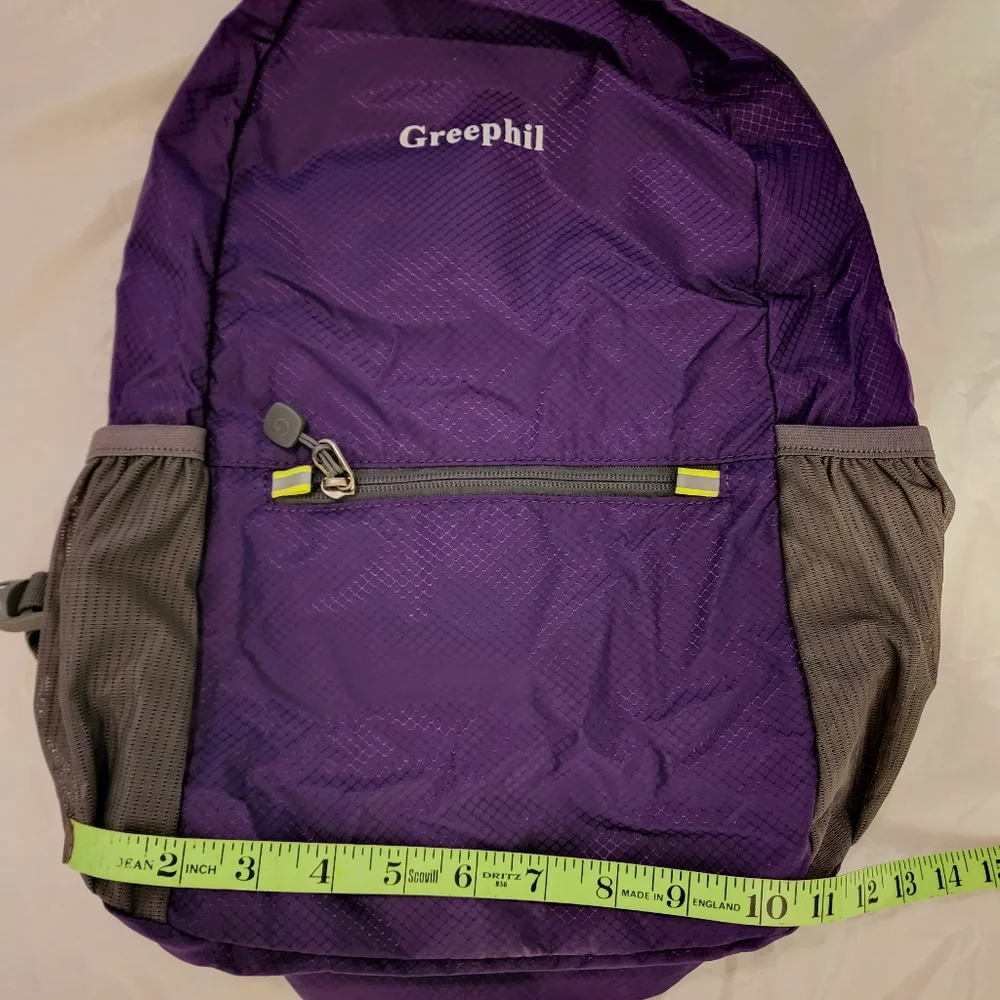 Purple Backpack bookbag handbag Greephil NEW